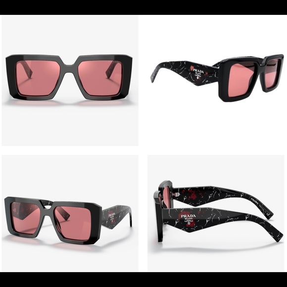 PRADA COLORFUL COLLECTION WITH THE ICONIC PRADA TRIANGLE LOGO 2022 SUNGLASSES - Picture 9 of 16